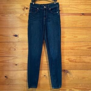 Express Jeans High Rise Legging Dark Wash Skinny Jeans 0